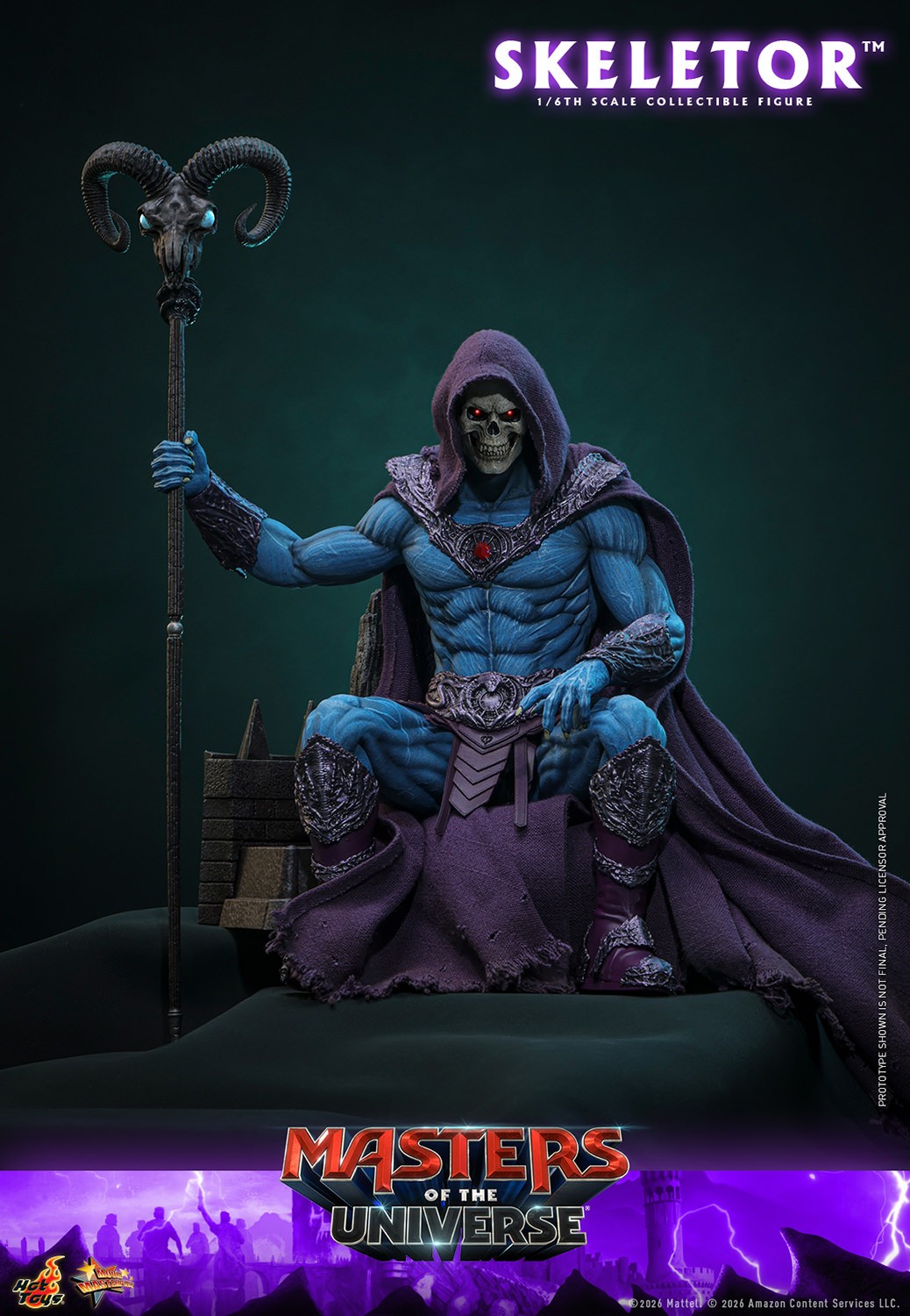 Masters of the Universe Skeletor Sixth Scale Figure  (Prototype Shown) View 12