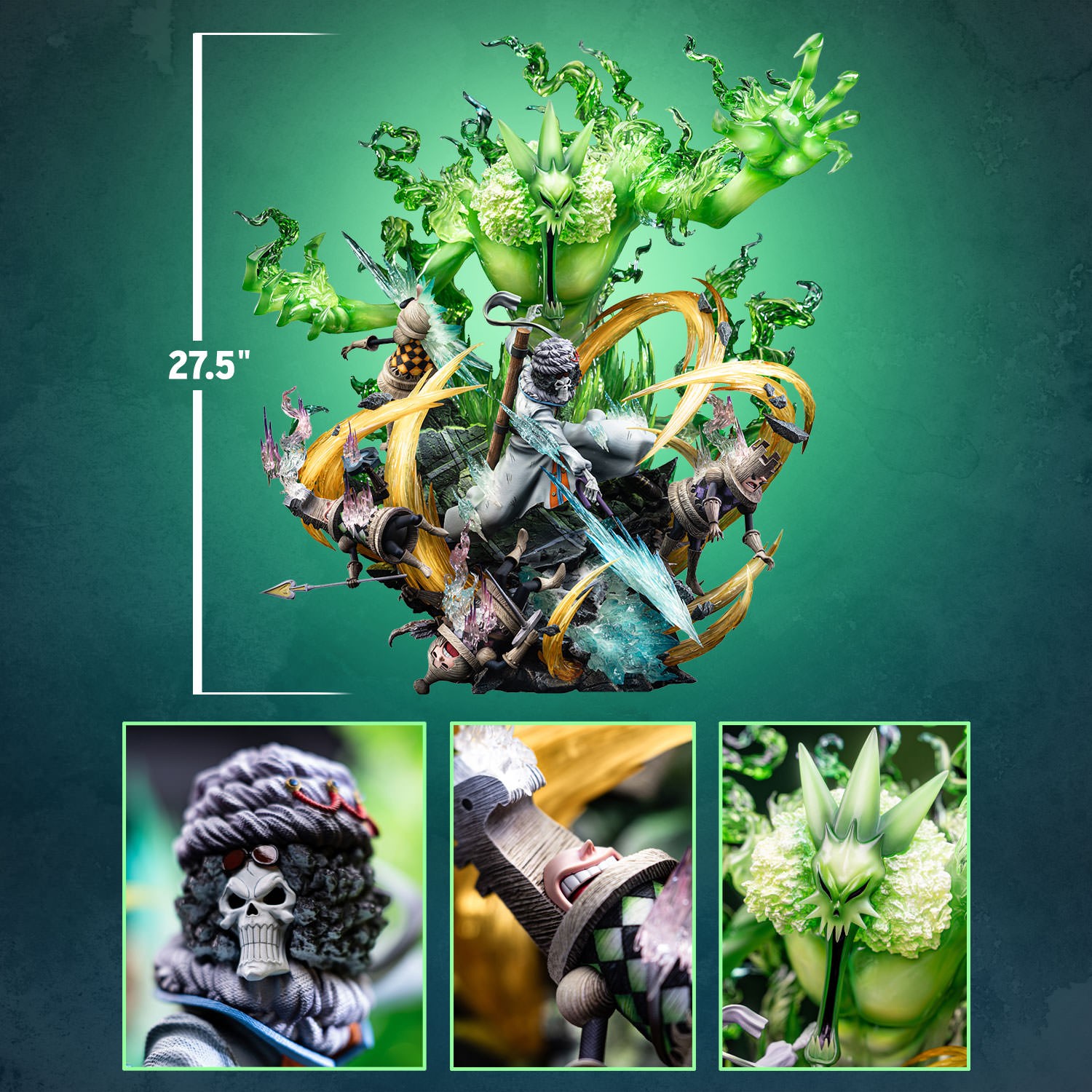 One Piece Soul King Brook Statues  (Prototype Shown) View 2