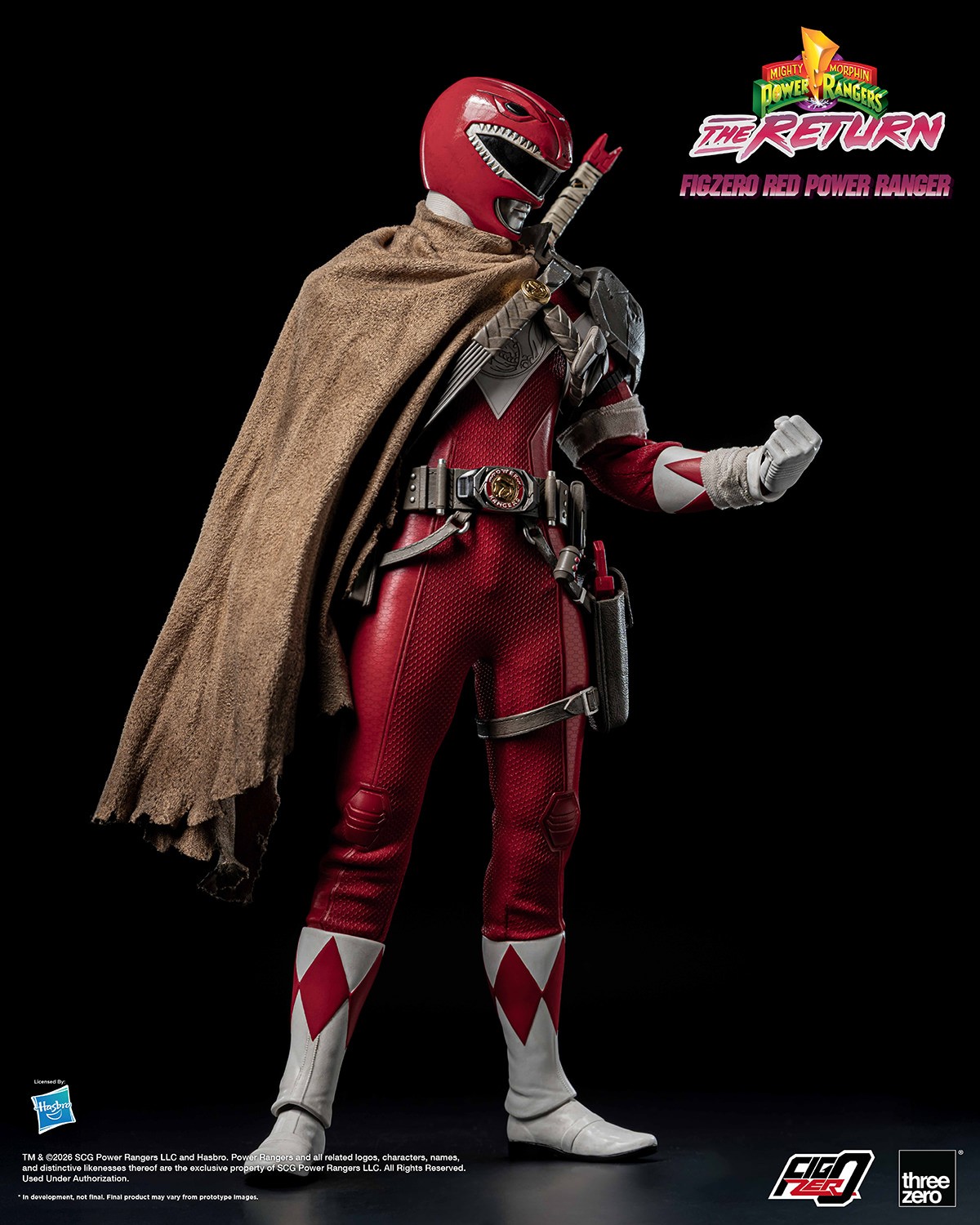 Mighty Morphin Power Rangers Red Power Ranger Sixth Scale Figure  (Prototype Shown) View 8