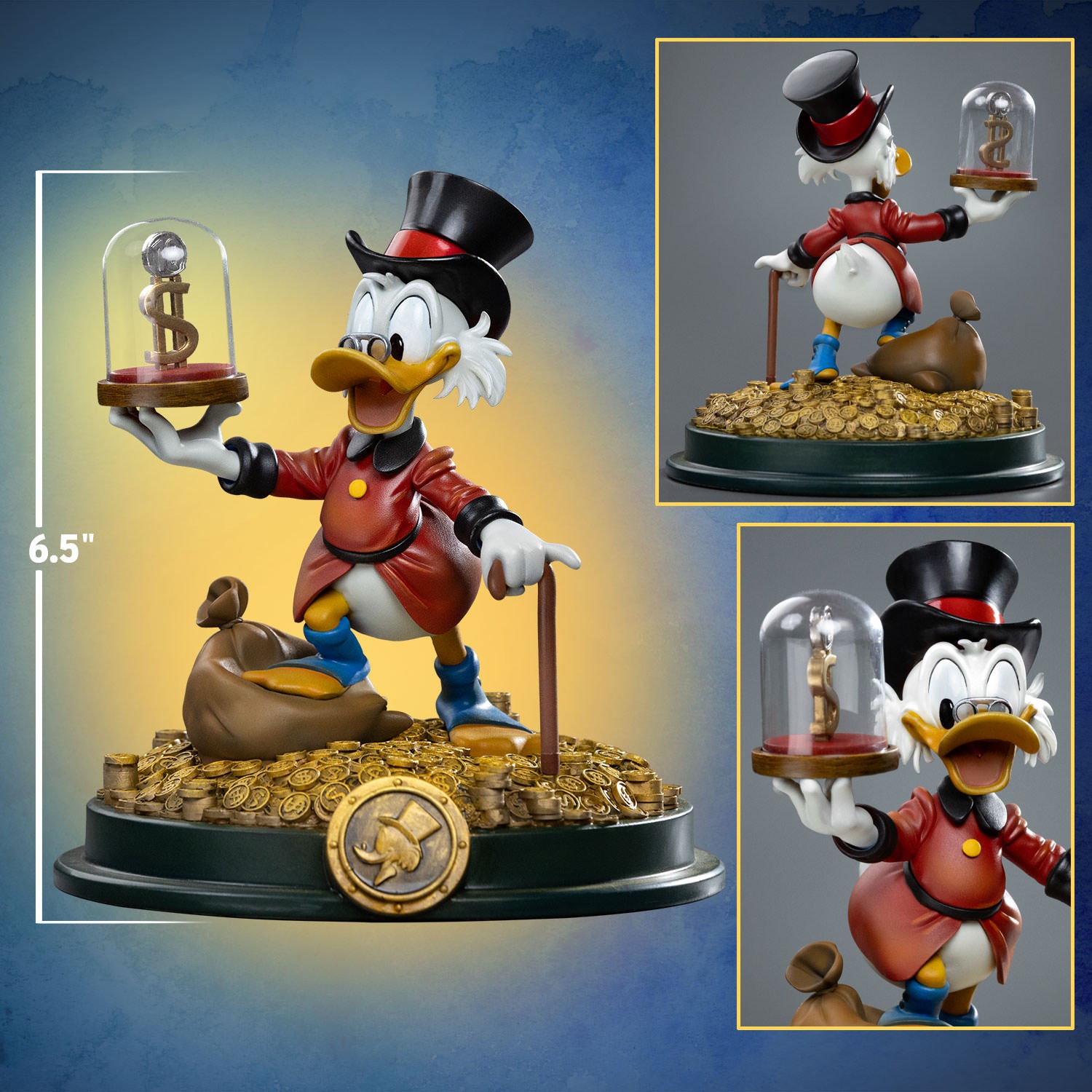 Disney Uncle Scrooge McDuck 1:10 Scale Statue  (Prototype Shown) View 2