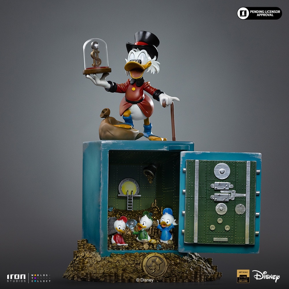 Disney Uncle Scrooge McDuck and Nephews 1:10 Scale Statue  (Prototype Shown) View 8
