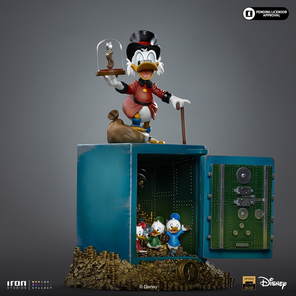 Disney Uncle Scrooge McDuck and Nephews 1:10 Scale Statue  (Prototype Shown) View 14