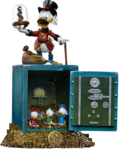 Disney Uncle Scrooge McDuck and Nephews 1:10 Scale Statue  (Prototype Shown) View 15