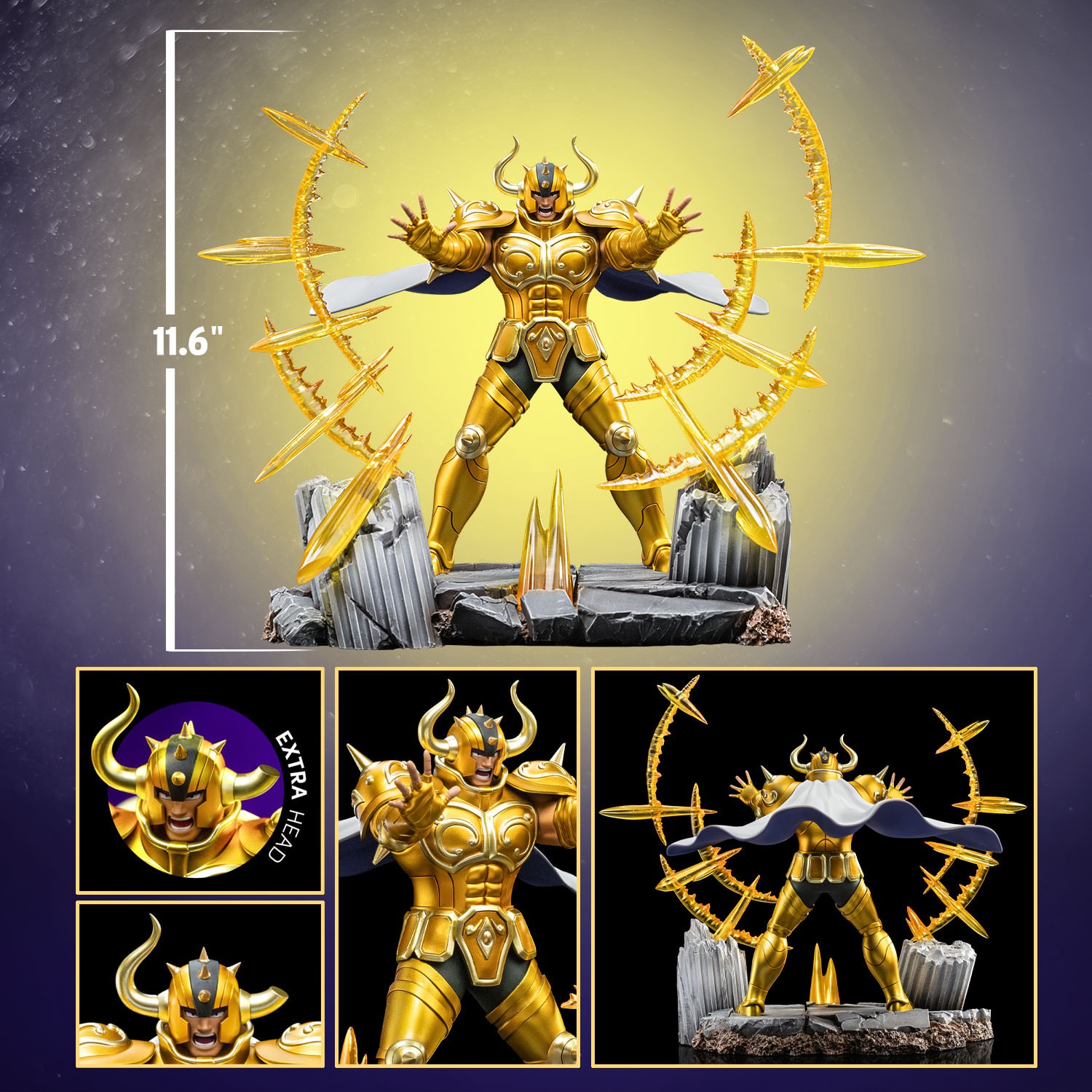Saint Seiya Taurus Aldebaran 1:10 Scale Statue  (Prototype Shown) View 2