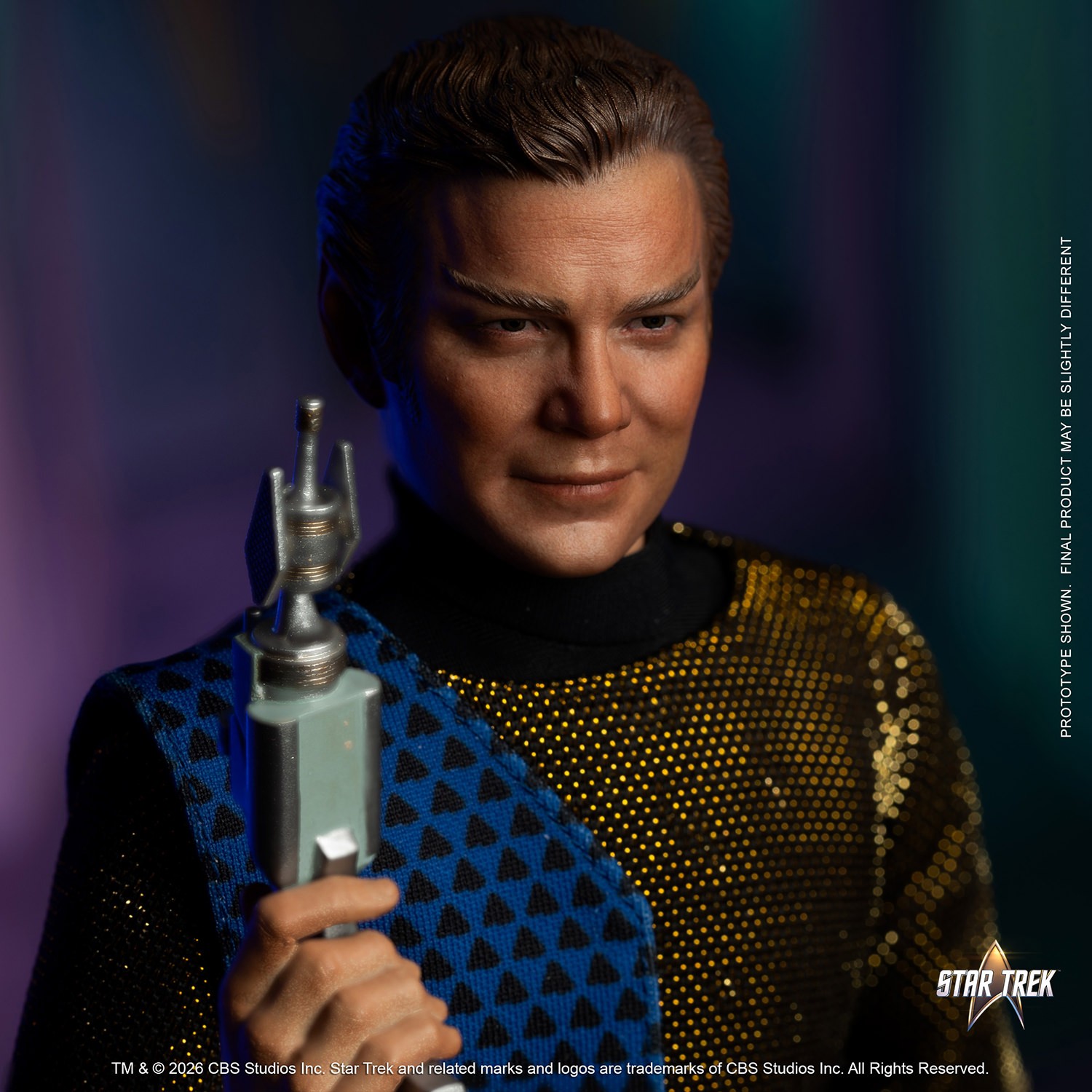 Star Trek Captain James T. Kirk (Romulan Disguise) Sixth Scale Figure  (Prototype Shown) View 3