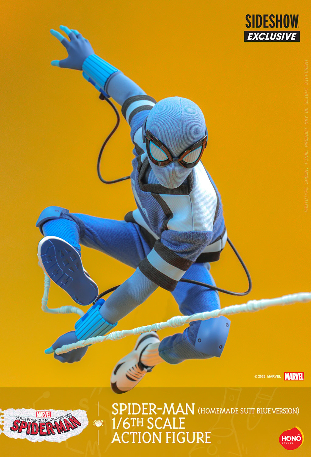 Marvel Spider-Man (Homemade Suit Blue Version) Action Figure  (Prototype Shown) View 1