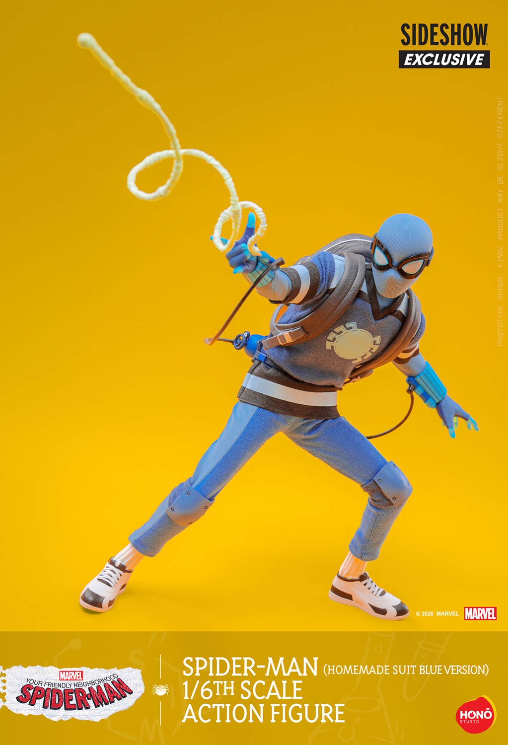 Marvel Spider-Man (Homemade Suit Blue Version) Action Figure  (Prototype Shown) View 6