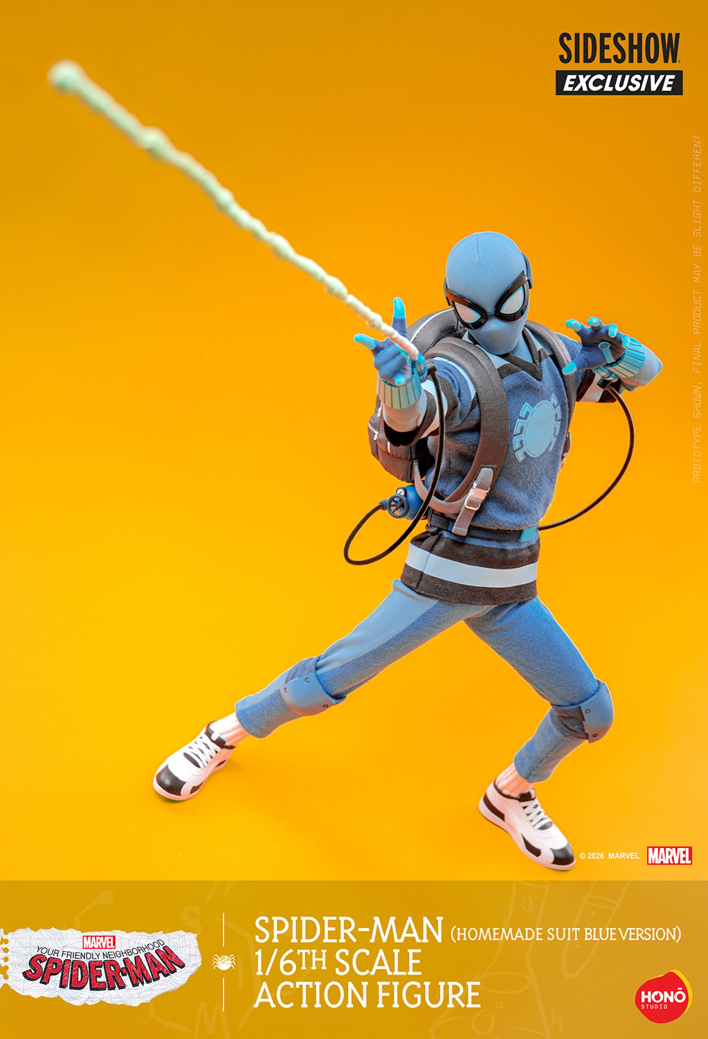 Marvel Spider-Man (Homemade Suit Blue Version) Action Figure  (Prototype Shown) View 7