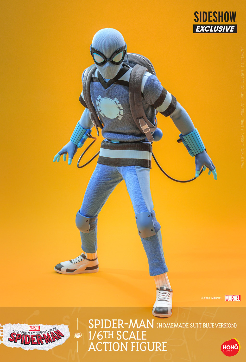 Marvel Spider-Man (Homemade Suit Blue Version) Action Figure  (Prototype Shown) View 8