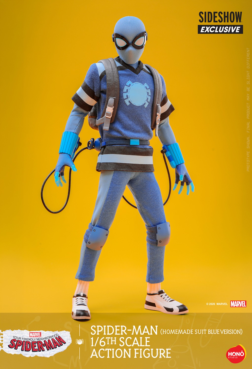 Marvel Spider-Man (Homemade Suit Blue Version) Action Figure  (Prototype Shown) View 9