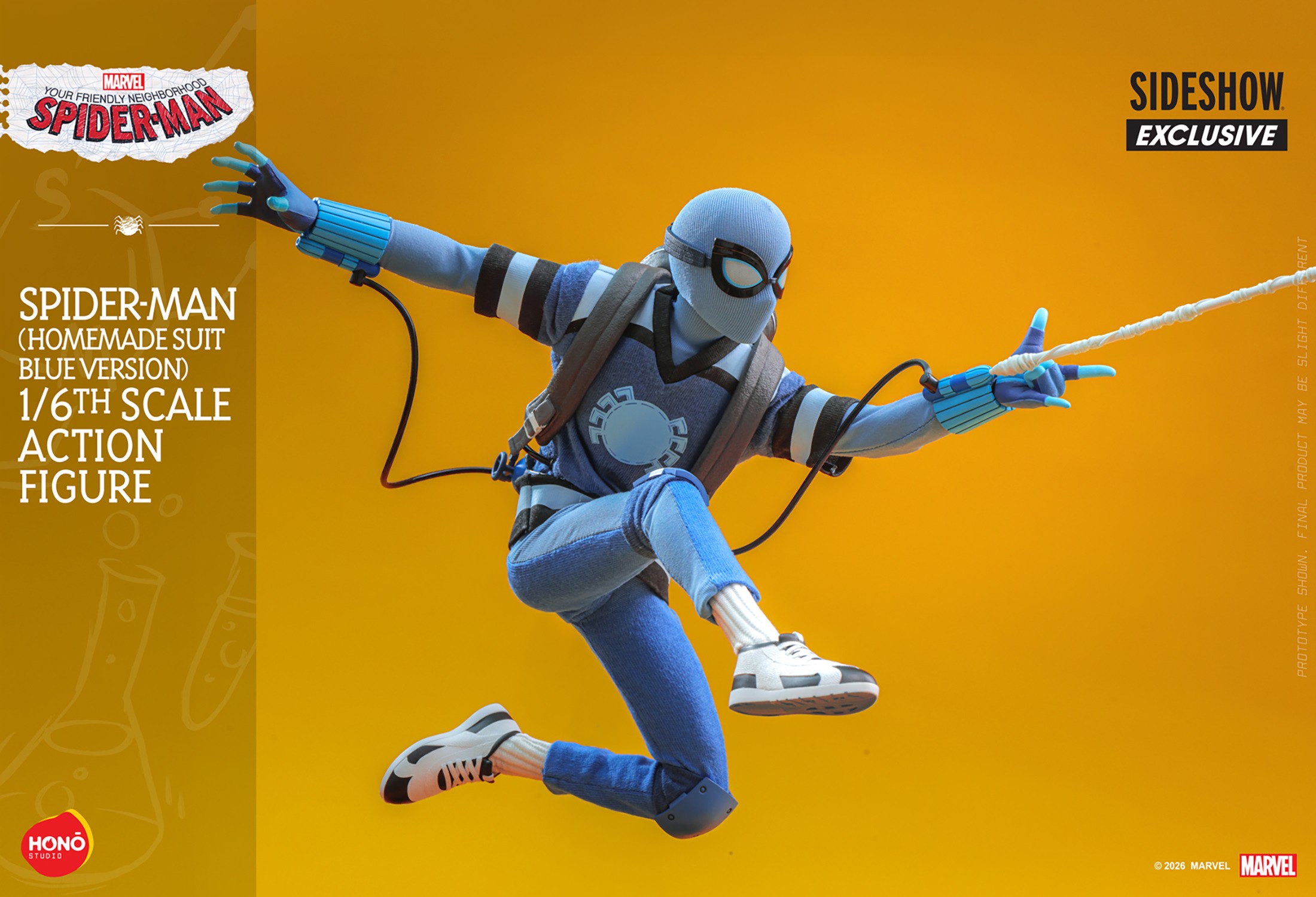 Marvel Spider-Man (Homemade Suit Blue Version) Action Figure  (Prototype Shown) View 11