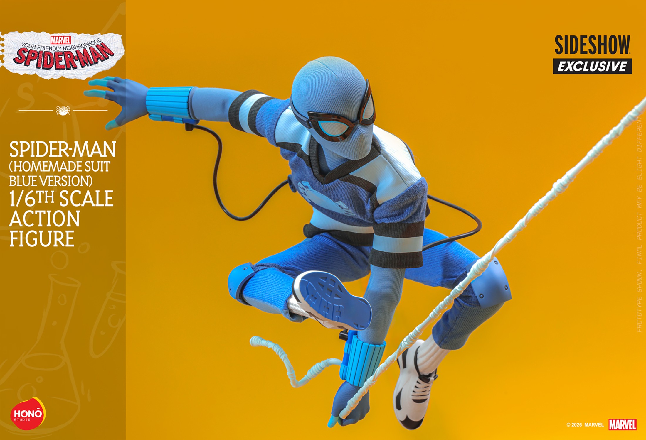 Marvel Spider-Man (Homemade Suit Blue Version) Action Figure  (Prototype Shown) View 12