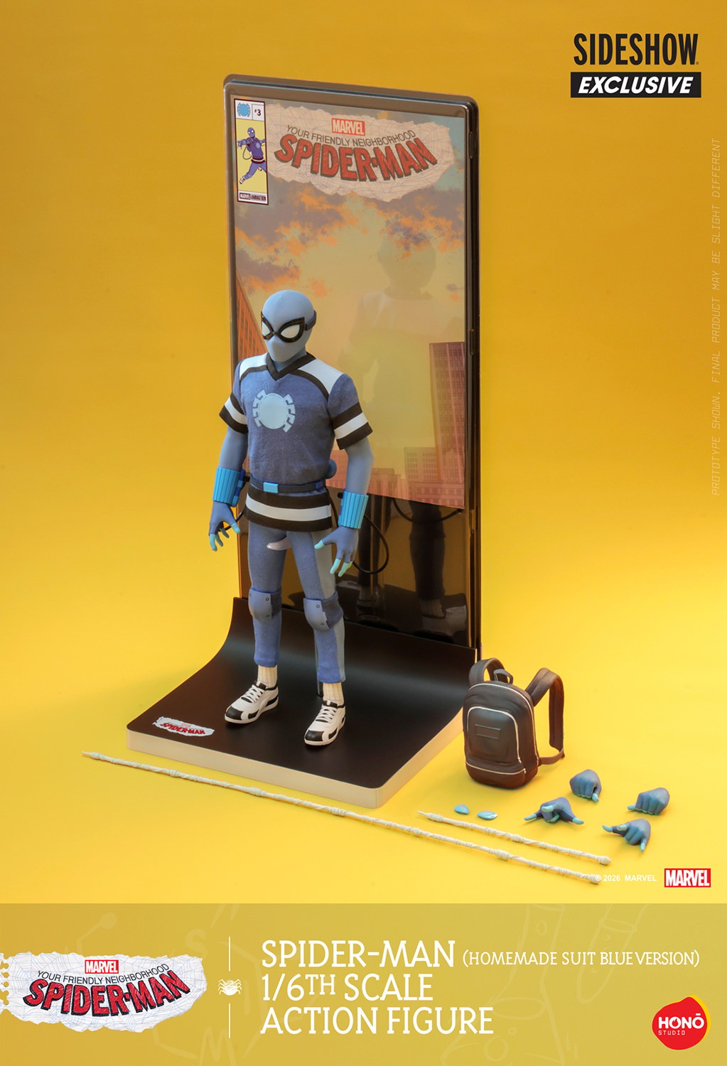 Marvel Spider-Man (Homemade Suit Blue Version) Action Figure  (Prototype Shown) View 10