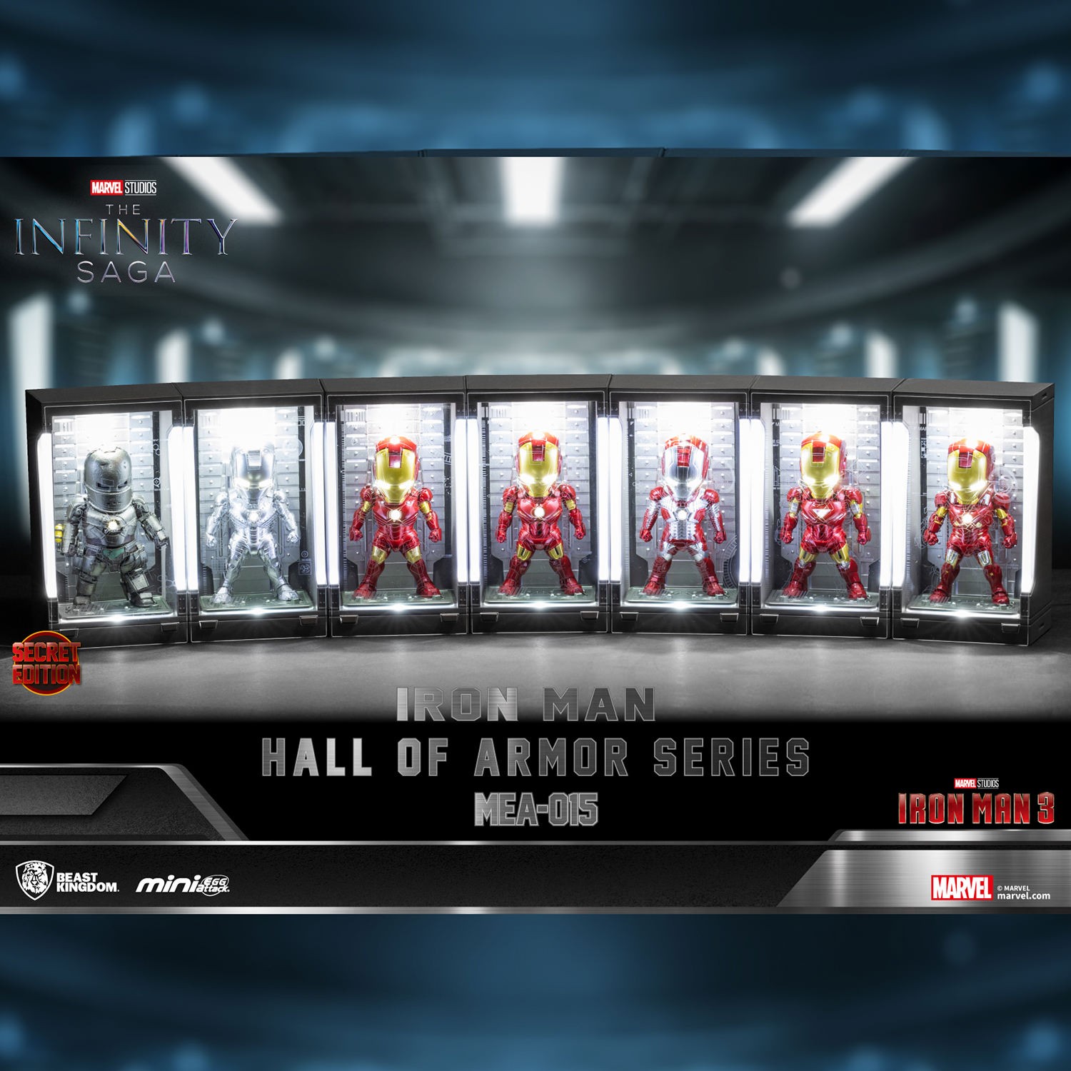 Marvel Iron Man Hall of Armor Series Blind Box Set  (Prototype Shown) View 1