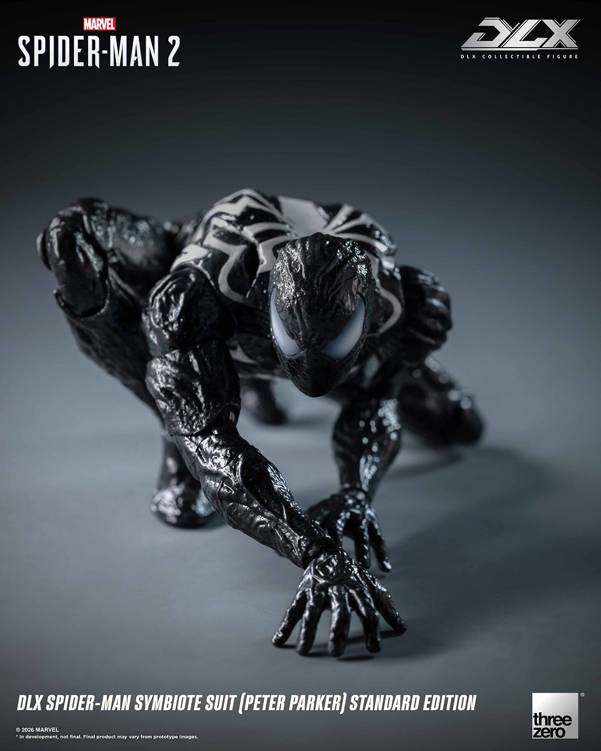 Marvel DLX Spider-Man Symbiote Suit (Peter Parker) Action Figure  (Prototype Shown) View 7