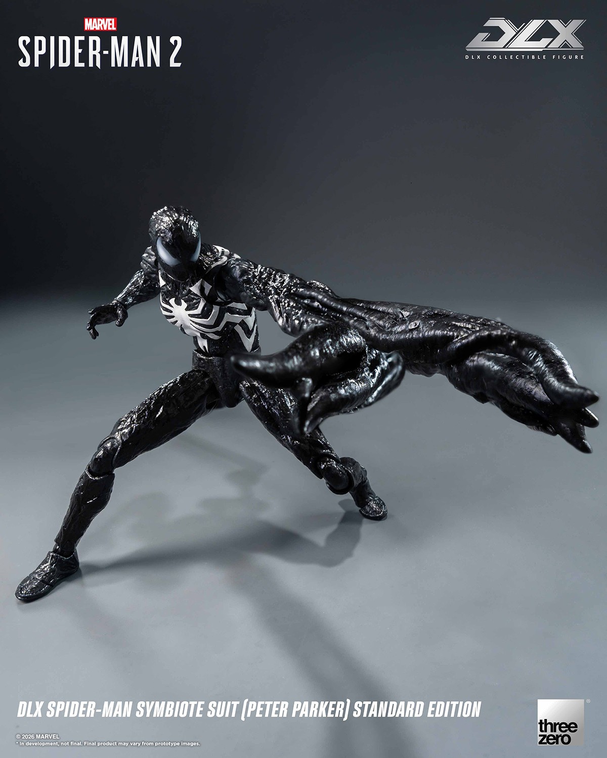 Marvel DLX Spider-Man Symbiote Suit (Peter Parker) Action Figure  (Prototype Shown) View 9