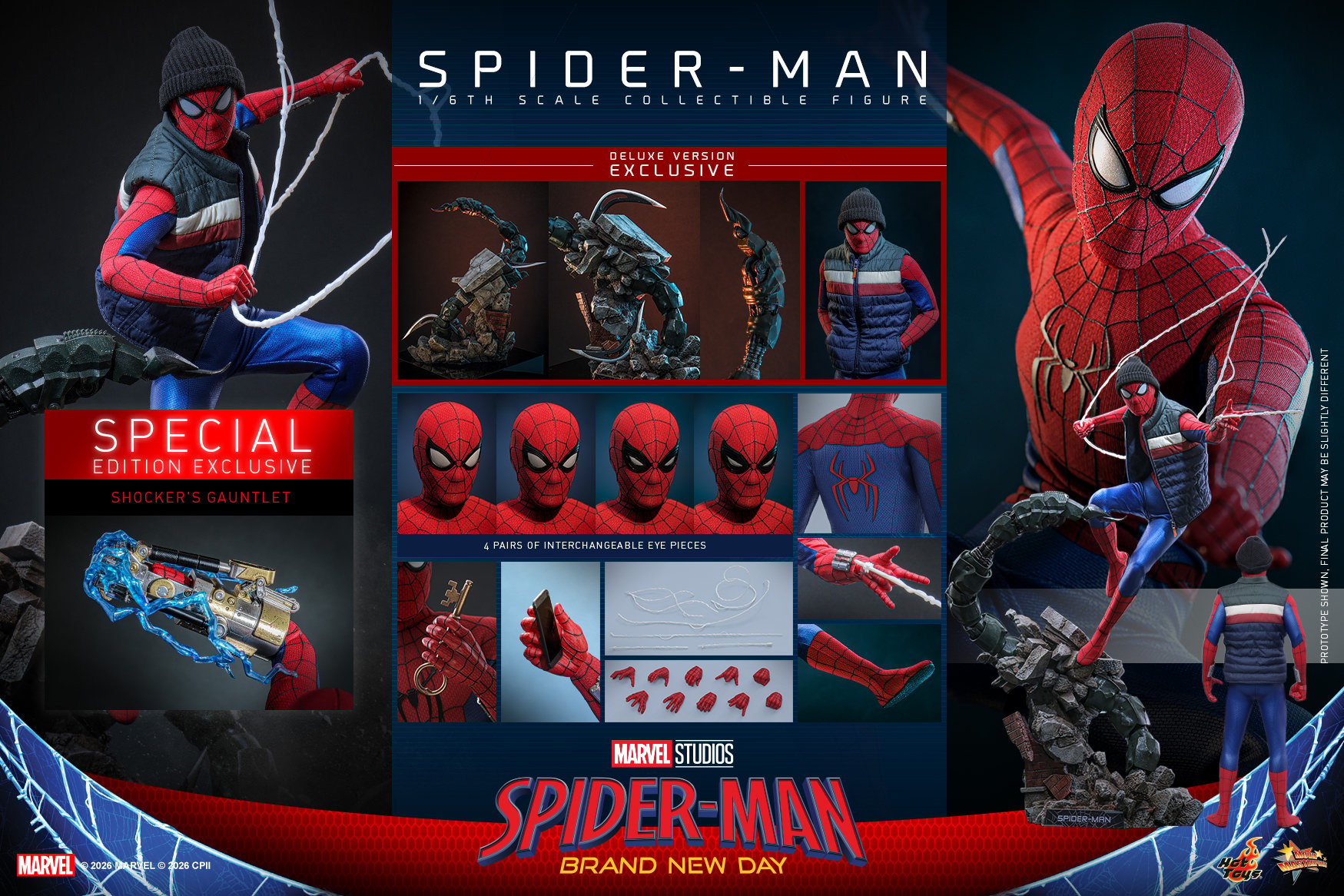 Marvel Spider-Man (Deluxe Version) (Special Edition) Sixth Scale Figure  Exclusive Edition (Prototype Shown) View 16