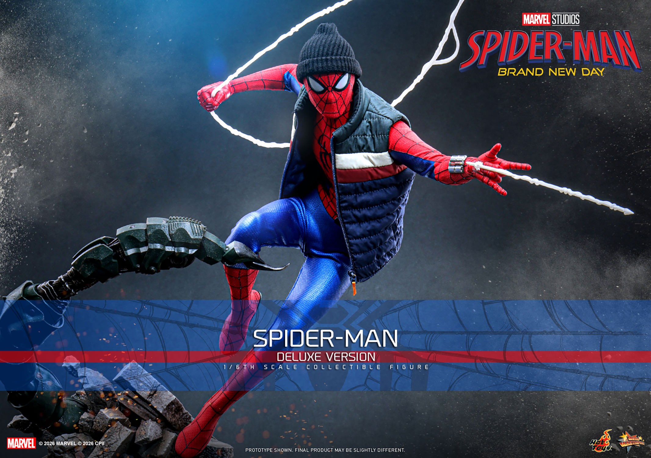 Marvel Spider-Man (Deluxe Version) Sixth Scale Figure  (Prototype Shown) View 1