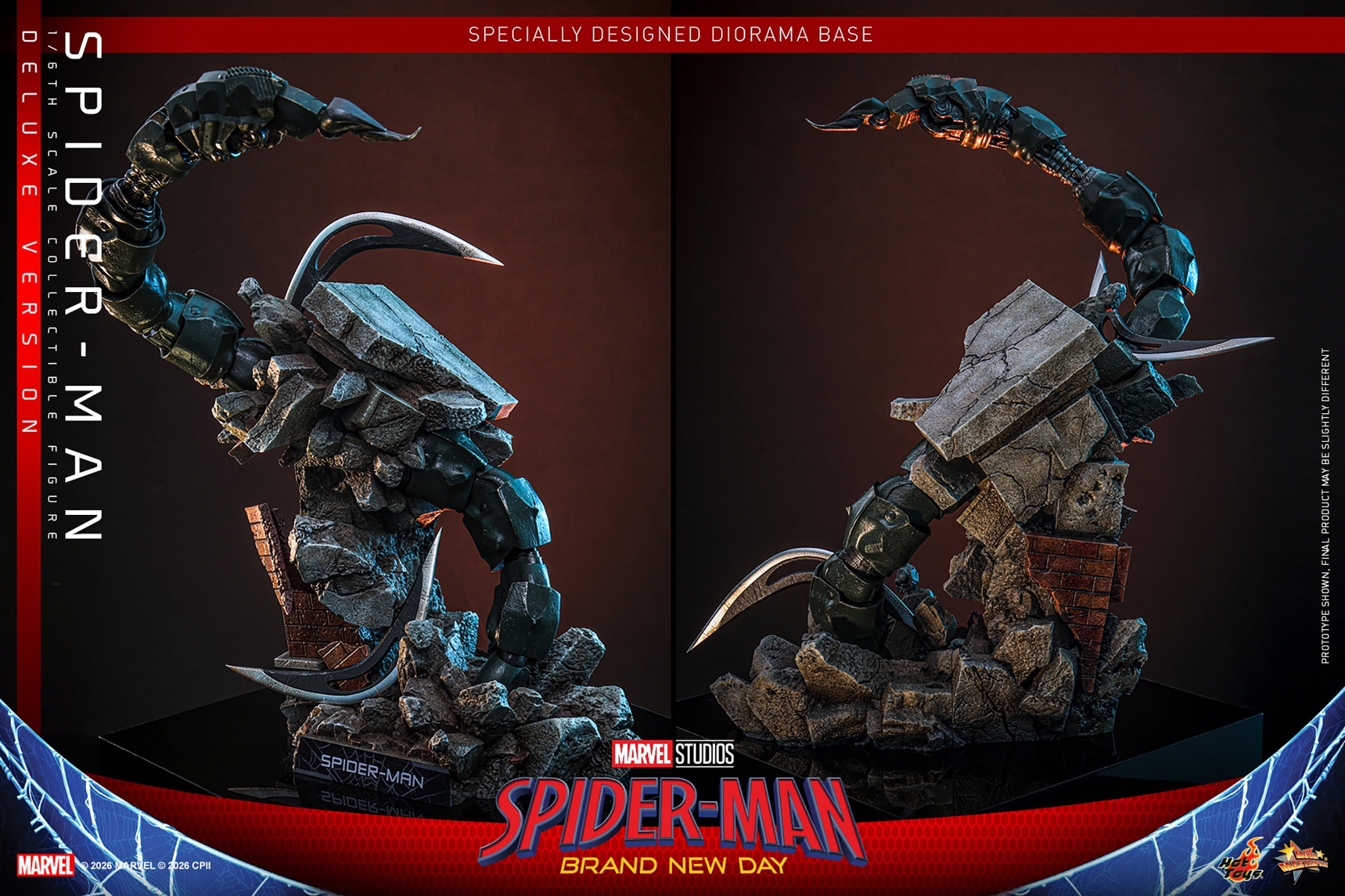 Marvel Spider-Man (Deluxe Version) Sixth Scale Figure  (Prototype Shown) View 18