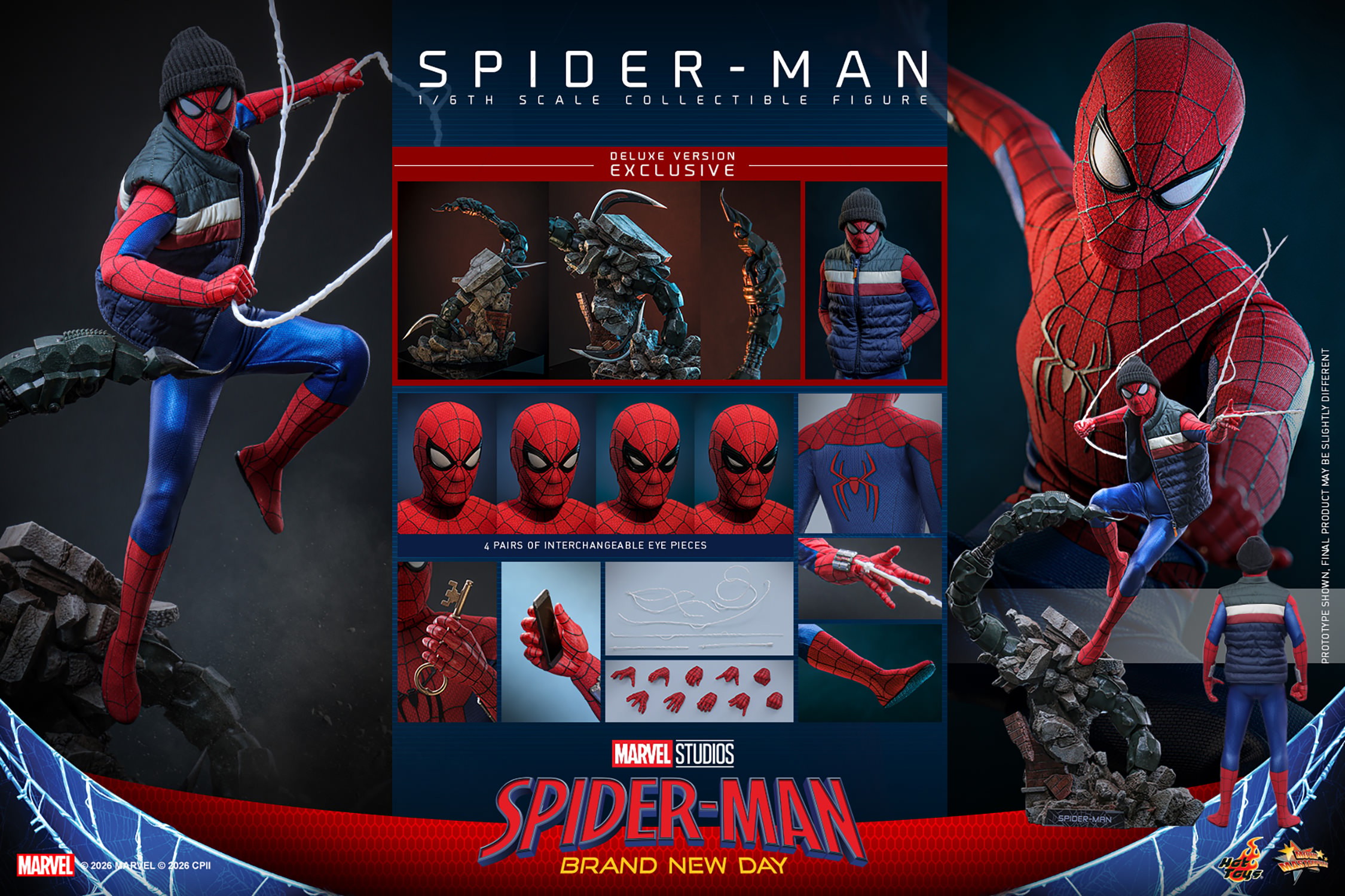 Marvel Spider-Man (Deluxe Version) Sixth Scale Figure  (Prototype Shown) View 21