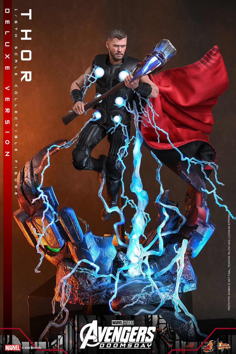 Marvel Thor (Deluxe Version) Sixth Scale Figure  (Prototype Shown) View 4