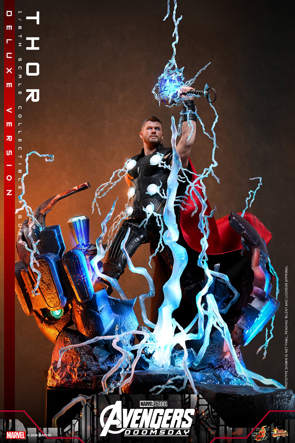 Marvel Thor (Deluxe Version) Sixth Scale Figure  (Prototype Shown) View 7