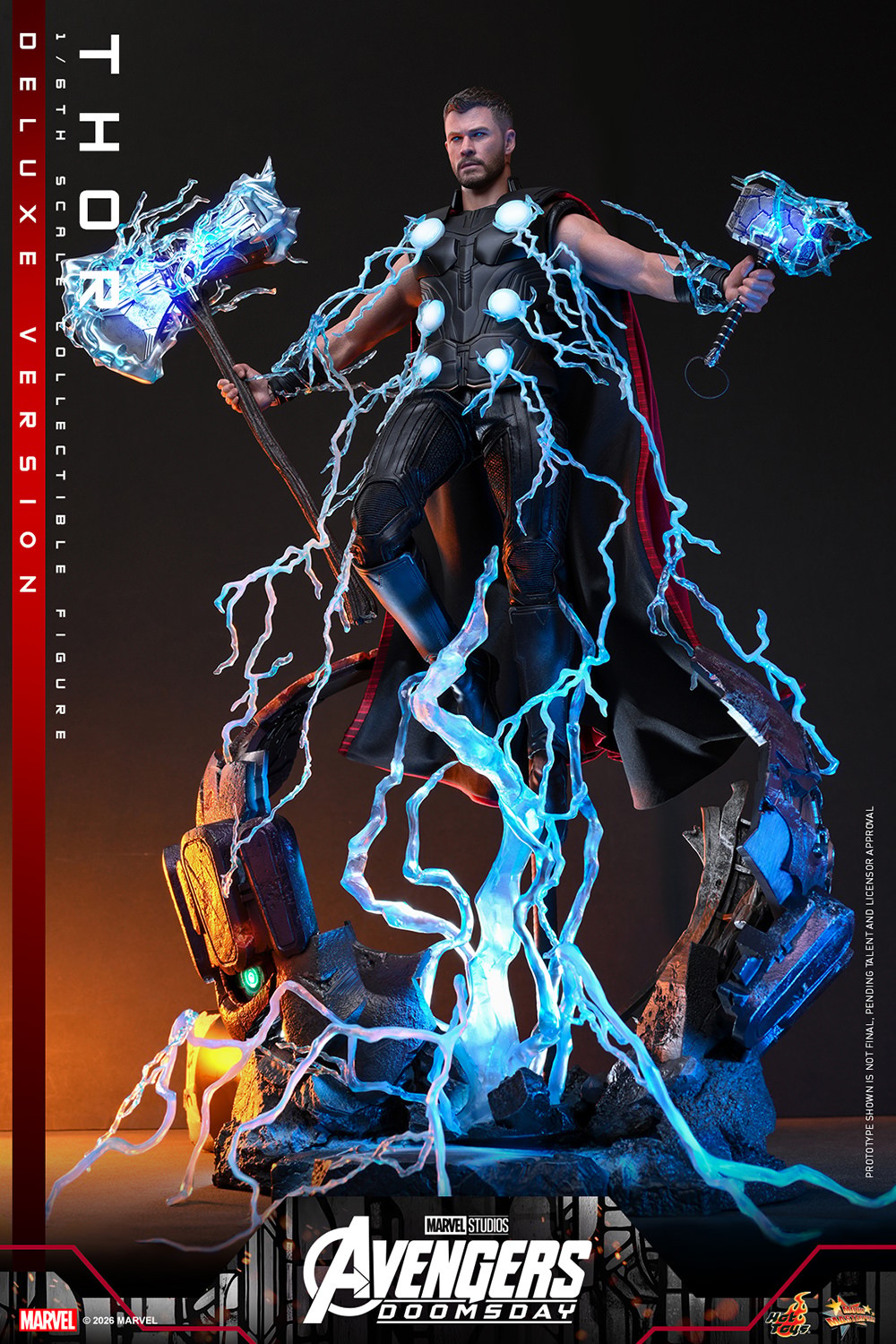 Marvel Thor (Deluxe Version) Sixth Scale Figure  (Prototype Shown) View 8