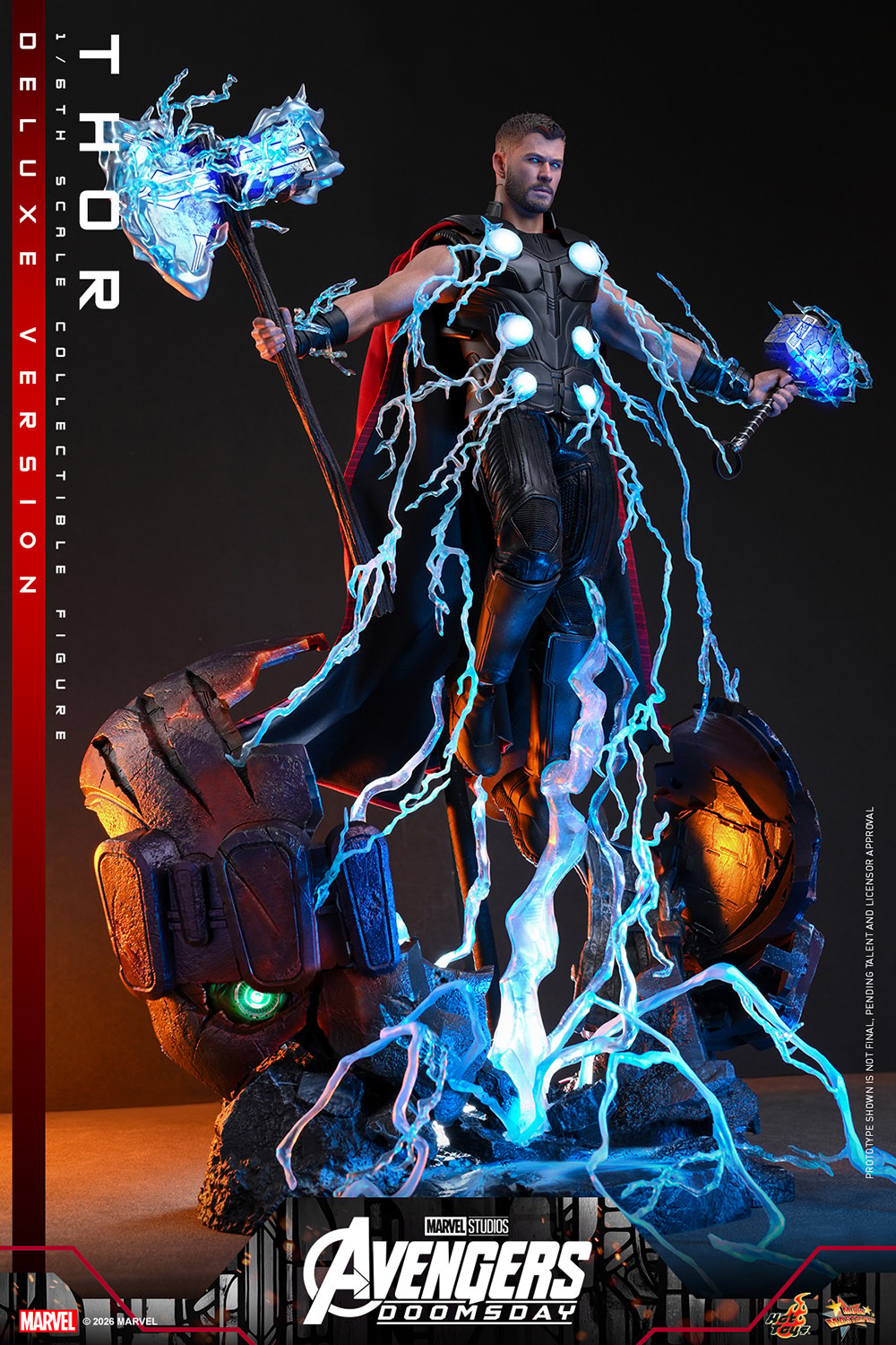 Marvel Thor (Deluxe Version) Sixth Scale Figure  (Prototype Shown) View 9