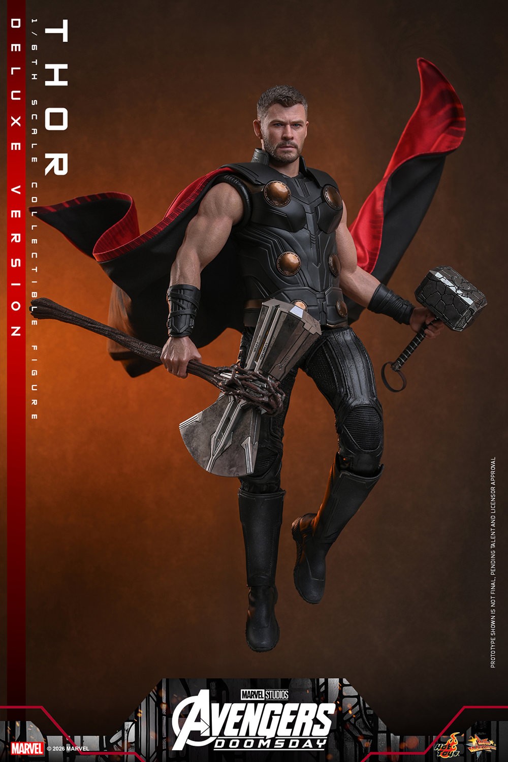 Marvel Thor (Deluxe Version) Sixth Scale Figure  (Prototype Shown) View 12