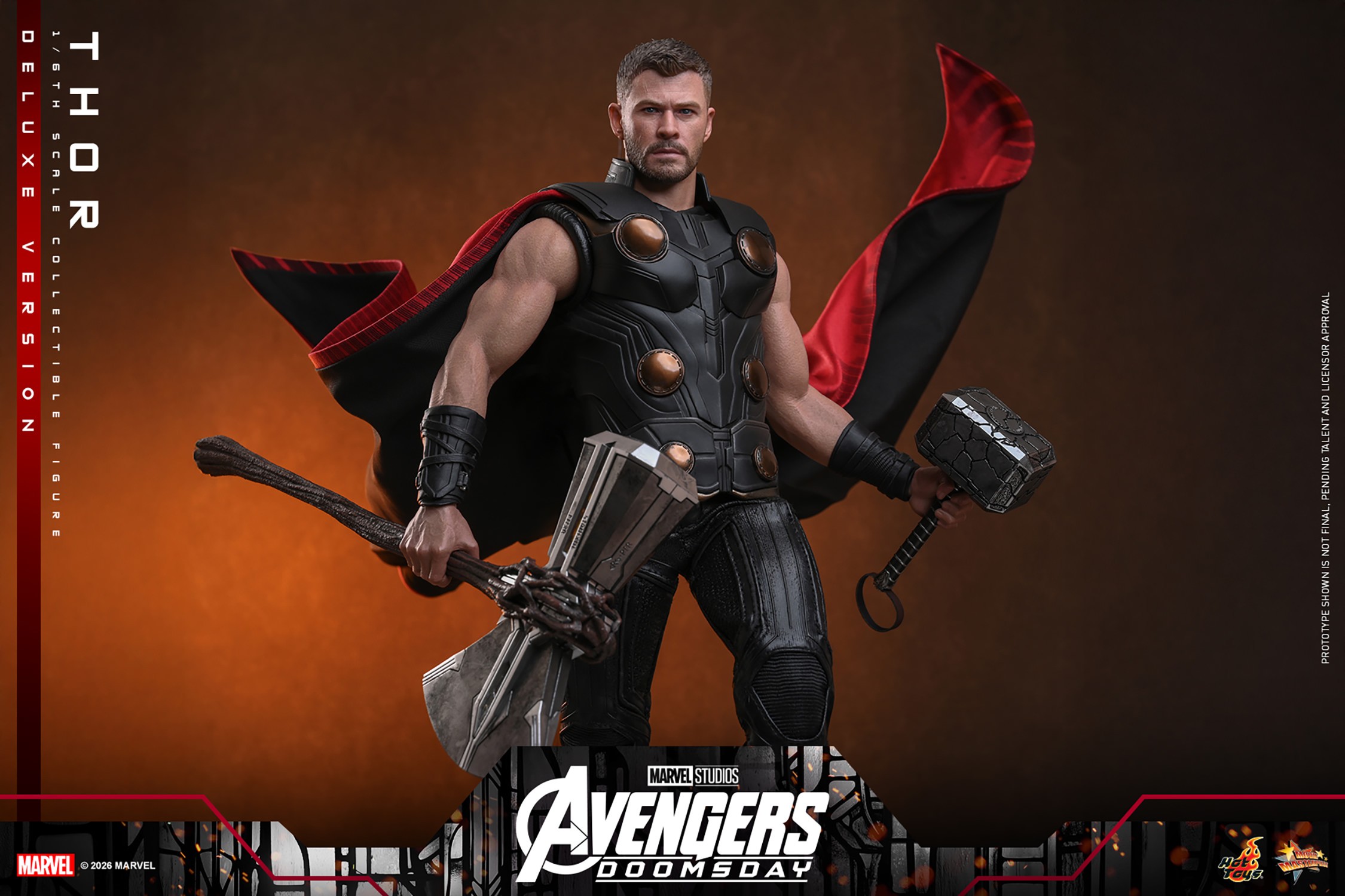 Marvel Thor (Deluxe Version) Sixth Scale Figure  (Prototype Shown) View 16