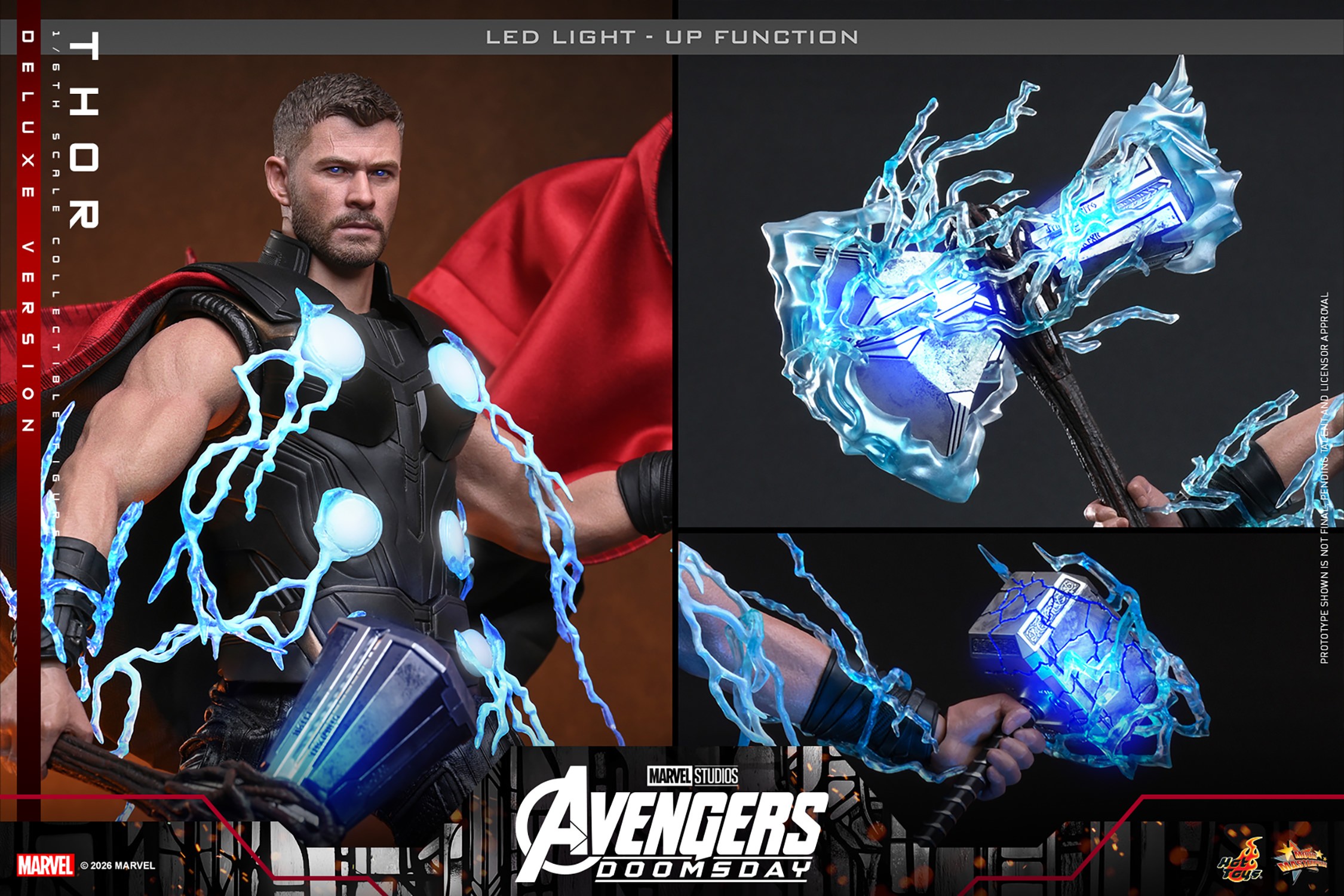 Marvel Thor (Deluxe Version) Sixth Scale Figure  (Prototype Shown) View 20