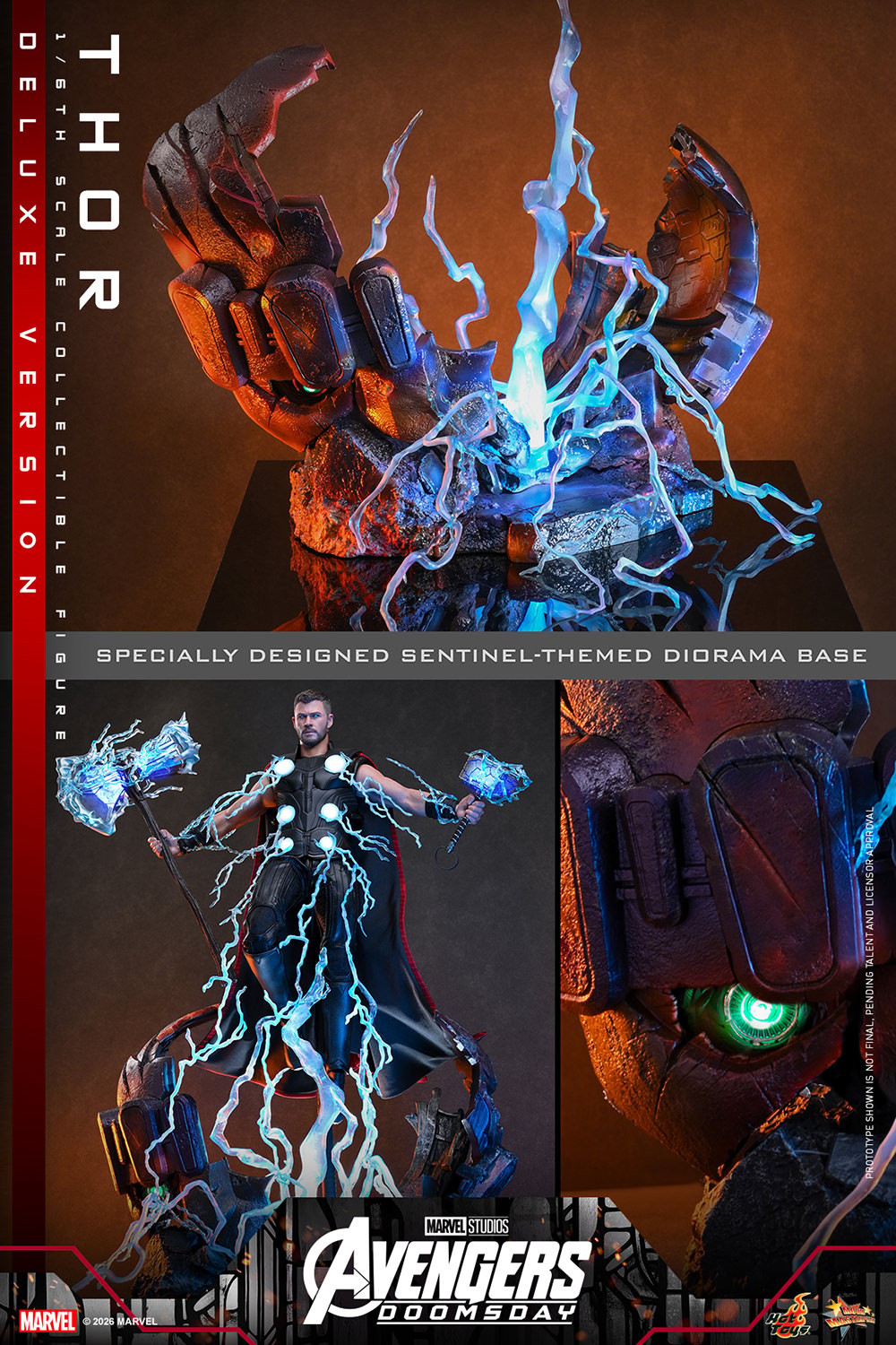 Marvel Thor (Deluxe Version) Sixth Scale Figure  (Prototype Shown) View 21