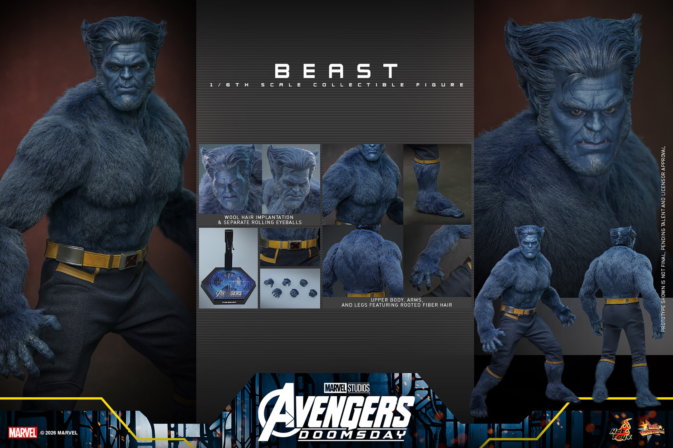 Marvel Beast Sixth Scale Figure  Collector Edition (Prototype Shown) View 19