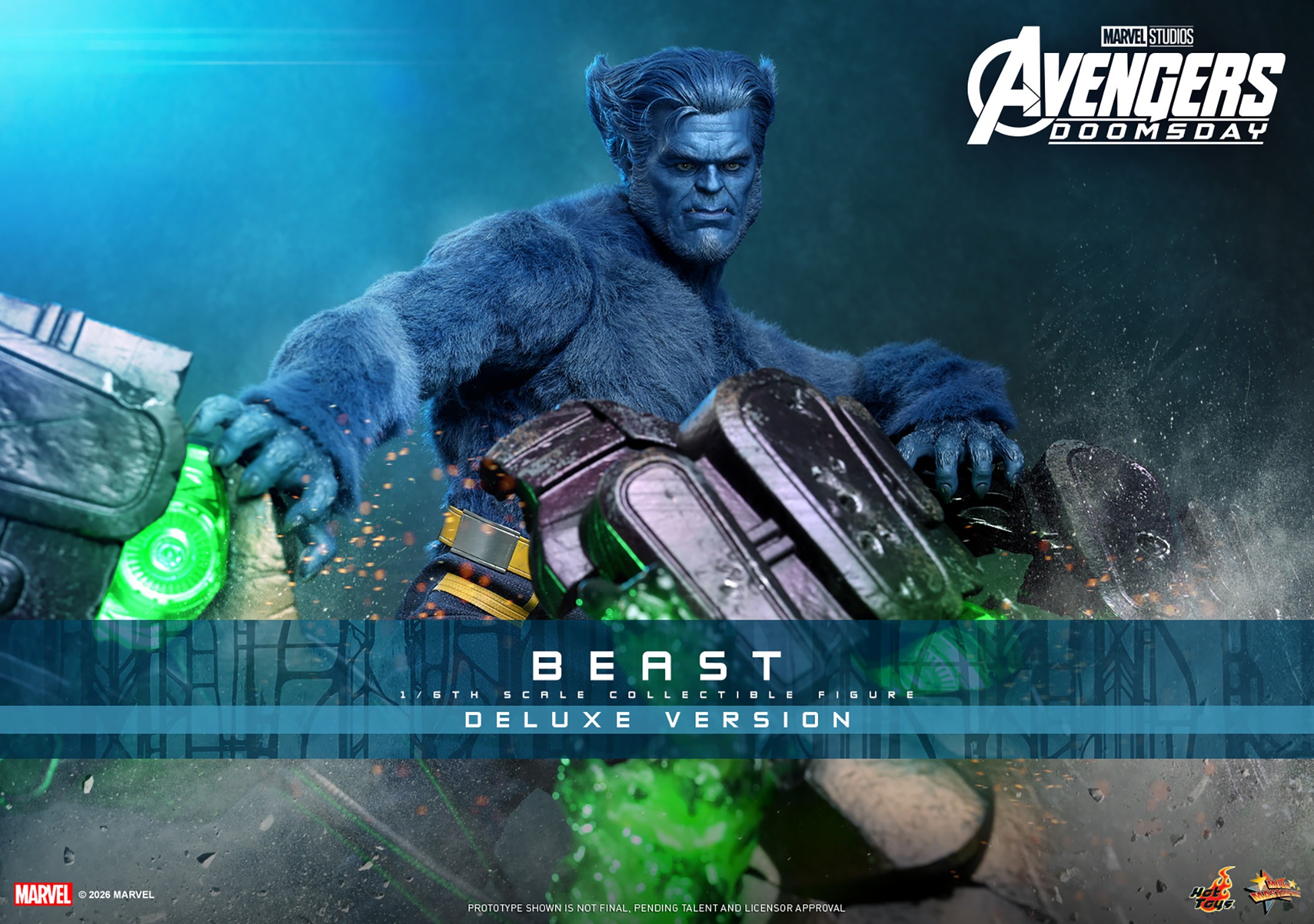 Marvel Beast (Deluxe Version) Sixth Scale Figure  (Prototype Shown) View 1