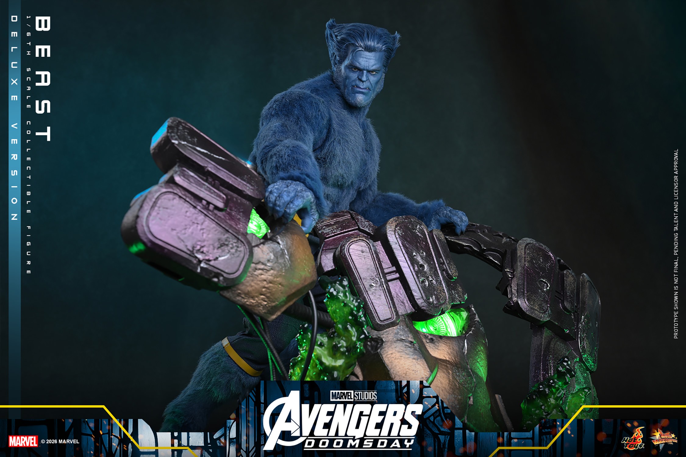 Marvel Beast (Deluxe Version) Sixth Scale Figure  (Prototype Shown) View 5