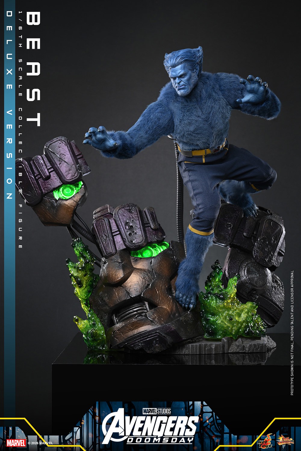 Marvel Beast (Deluxe Version) Sixth Scale Figure  (Prototype Shown) View 11
