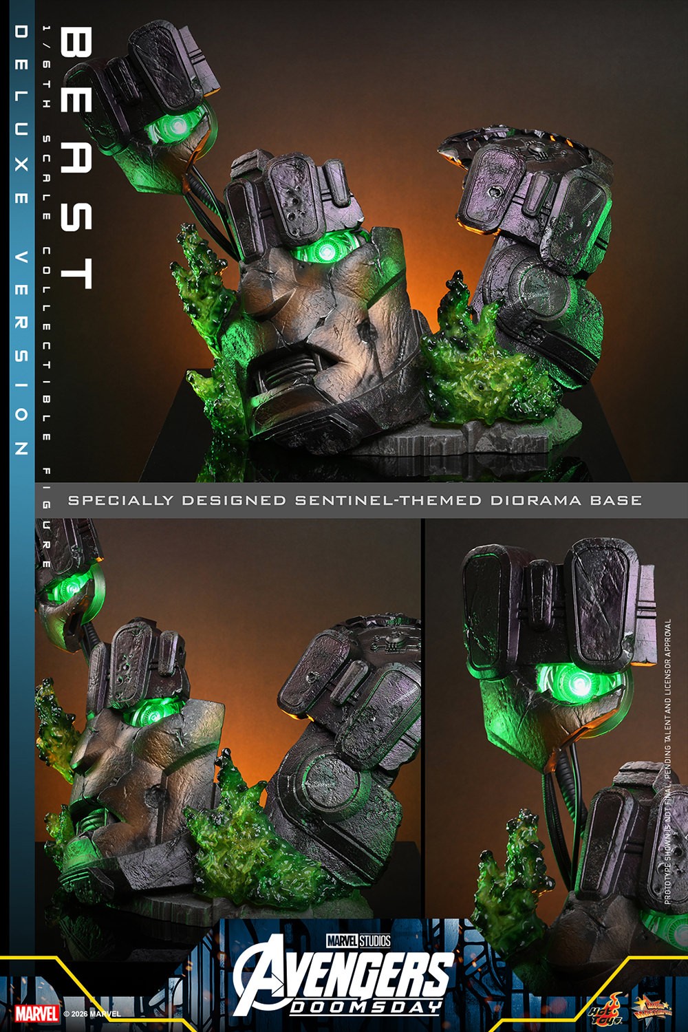 Marvel Beast (Deluxe Version) Sixth Scale Figure  (Prototype Shown) View 20