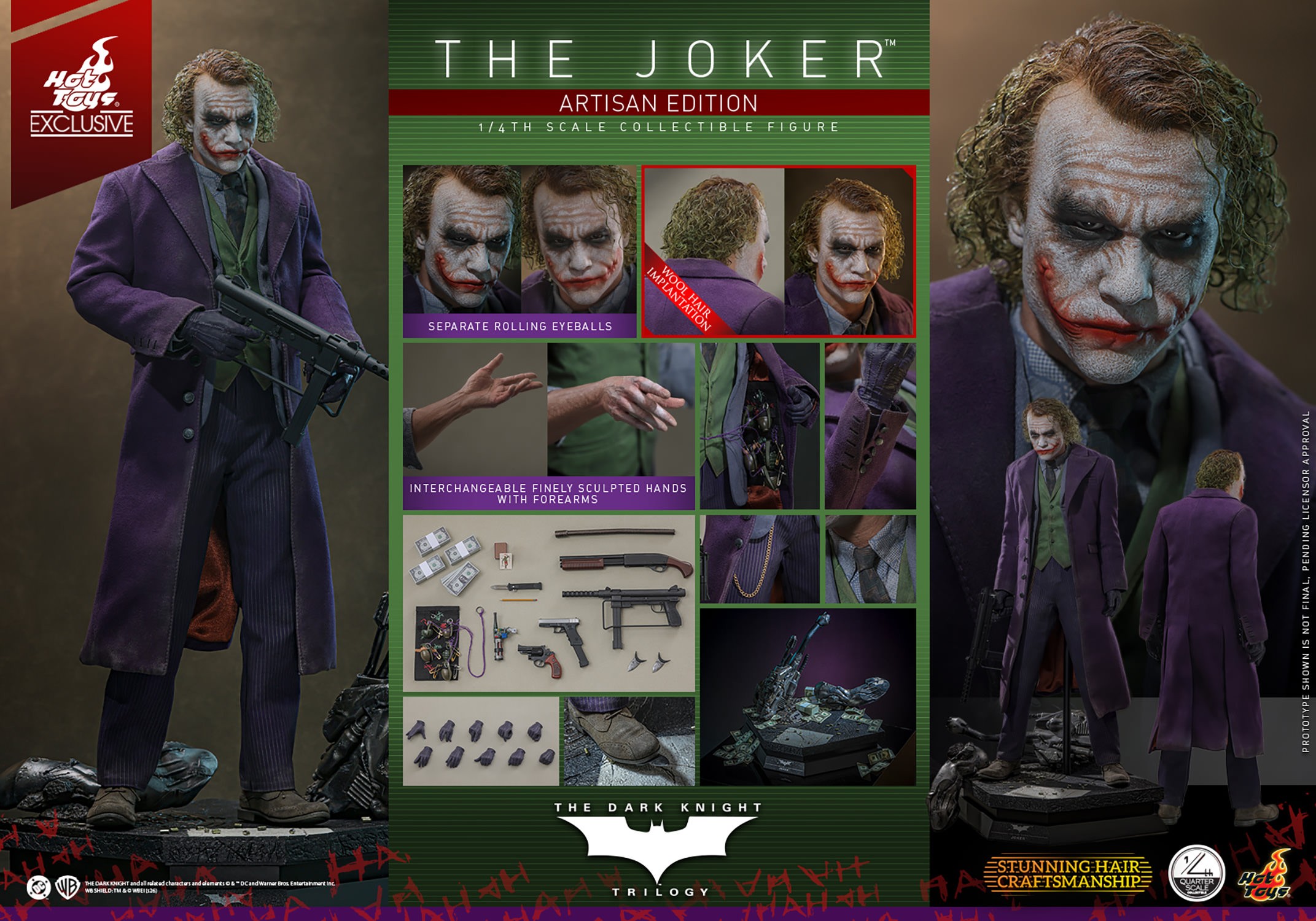 DC Comics The Joker™ (2.0) (Artisan Edition) Quarter Scale Figure  (Prototype Shown) View 29