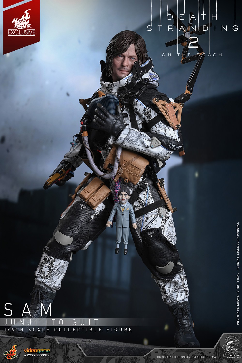 Death Stranding Sam (Junji Ito Suit) Sixth Scale Figure  Collector Edition (Prototype Shown) View 16