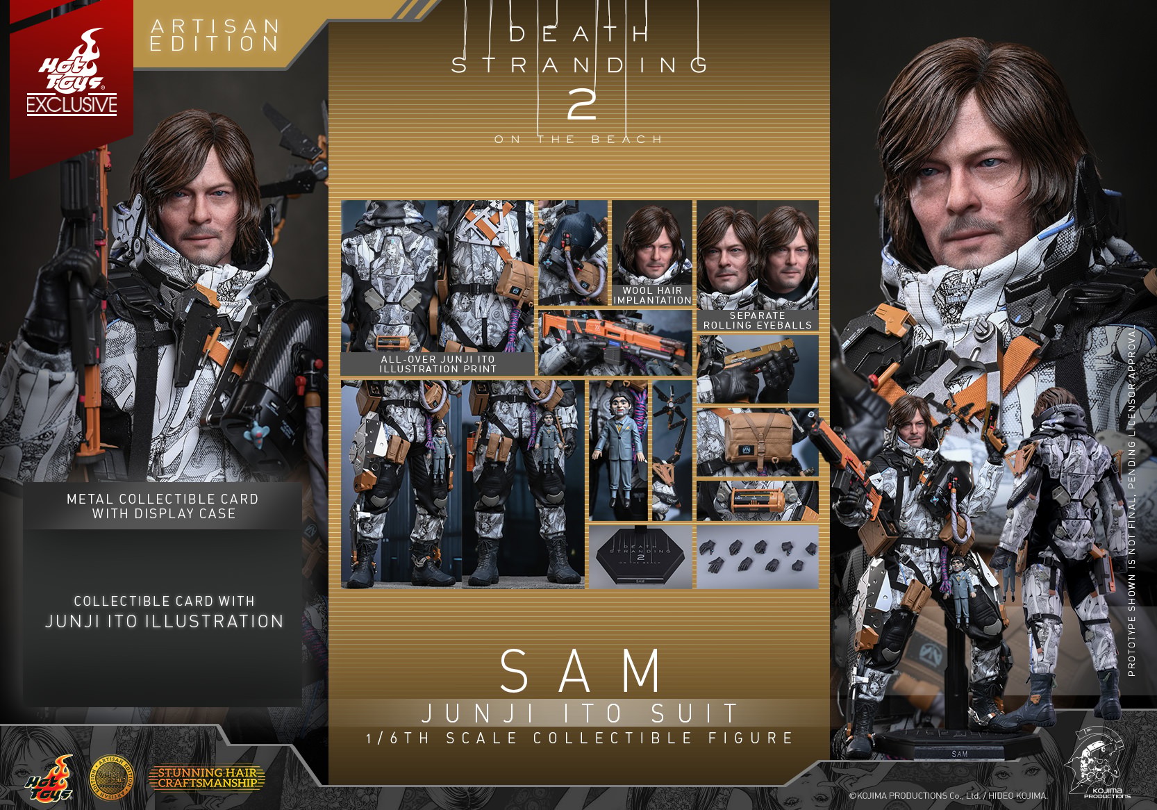 Death Stranding Sam (Junji Ito Suit) (Artisan Edition) Sixth Scale Figure  (Prototype Shown) View 21