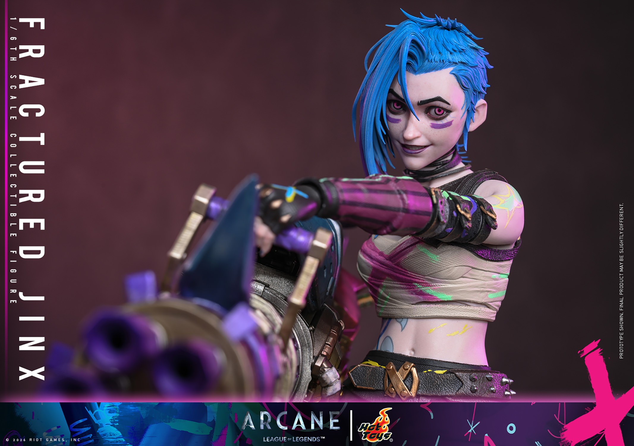 League of Legends Fractured Jinx Sixth Scale Figure  (Prototype Shown) View 9