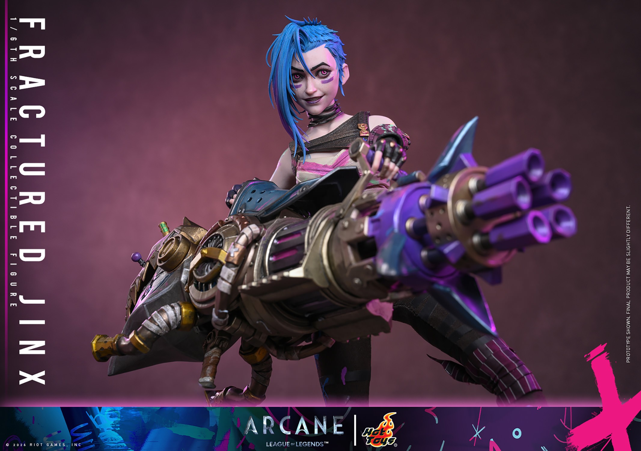 League of Legends Fractured Jinx Sixth Scale Figure  (Prototype Shown) View 10