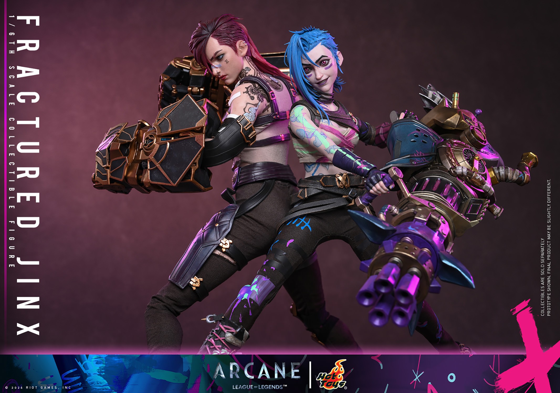 League of Legends Fractured Jinx Sixth Scale Figure  (Prototype Shown) View 19