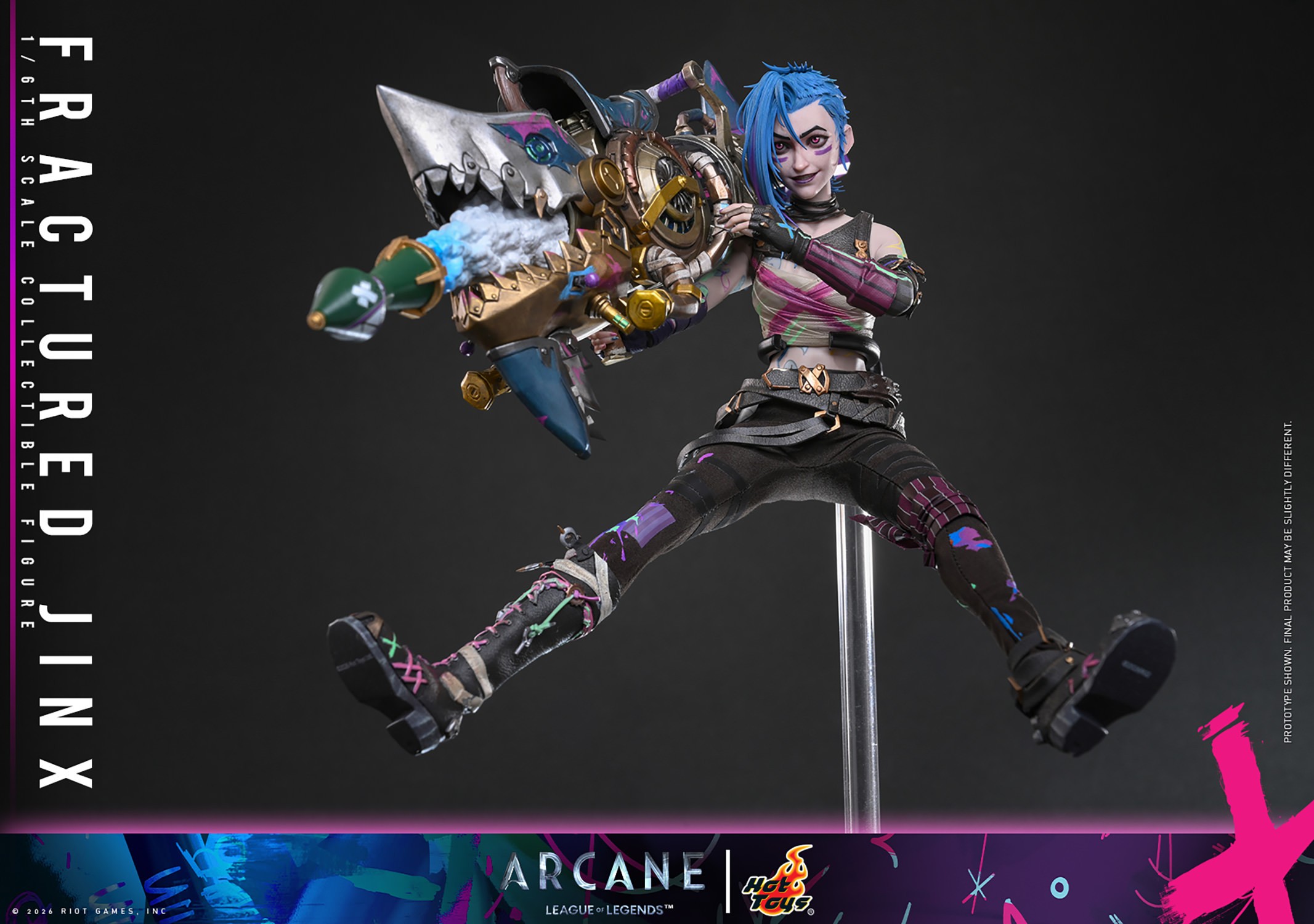 League of Legends Fractured Jinx Sixth Scale Figure  (Prototype Shown) View 18