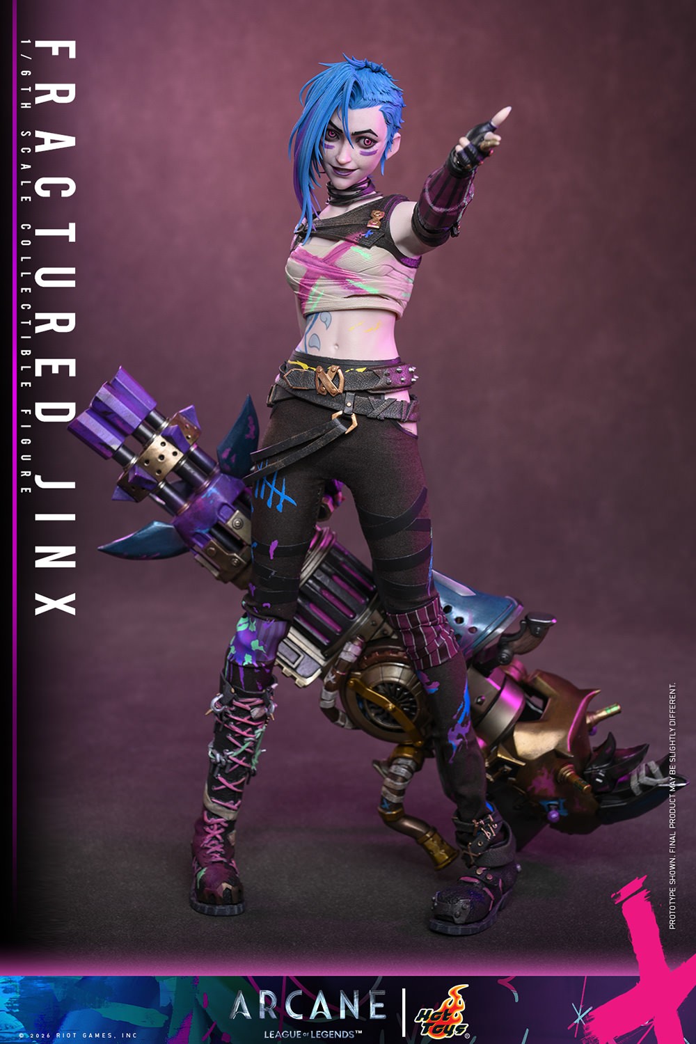 J庭 JINX Fractured Jinx Sixth Scale Figure by Hot Toys | Sideshow Collectibles
