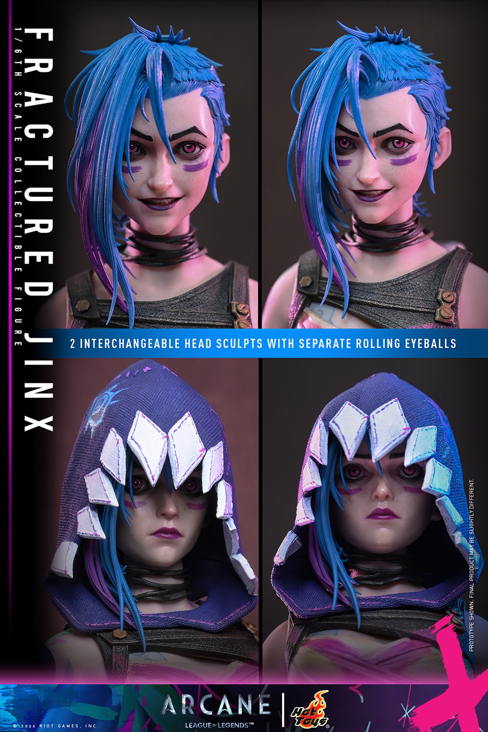 League of Legends Fractured Jinx Sixth Scale Figure  (Prototype Shown) View 20