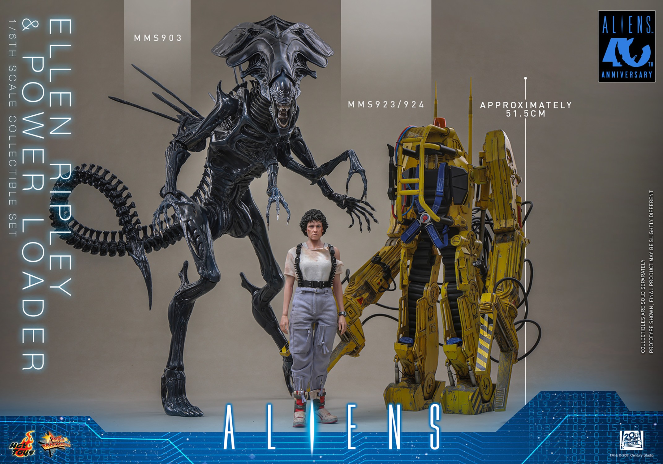 Alien Ellen Ripley and Power Loader Sixth Scale Figure Set  (Prototype Shown) View 17