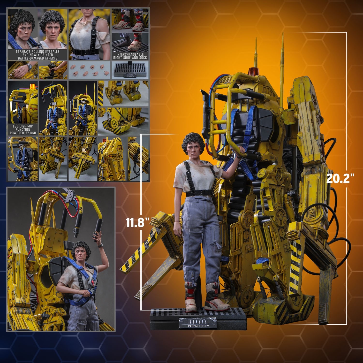 Alien Ellen Ripley and Power Loader Sixth Scale Figure Set  (Prototype Shown) View 2