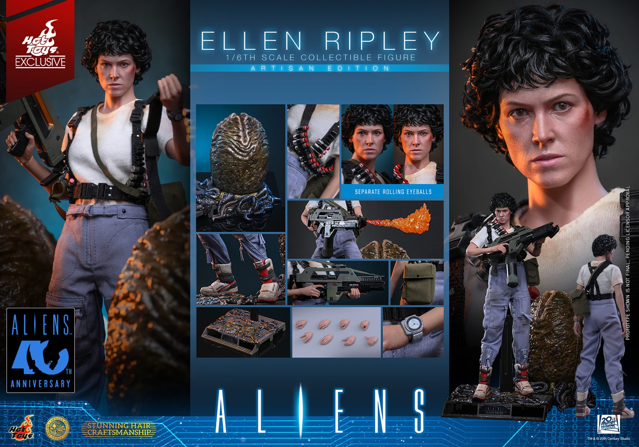 Alien Ellen Ripley (Artisan Edition Deluxe Version) Sixth Scale Figure  Exclusive Edition (Prototype Shown) View 22