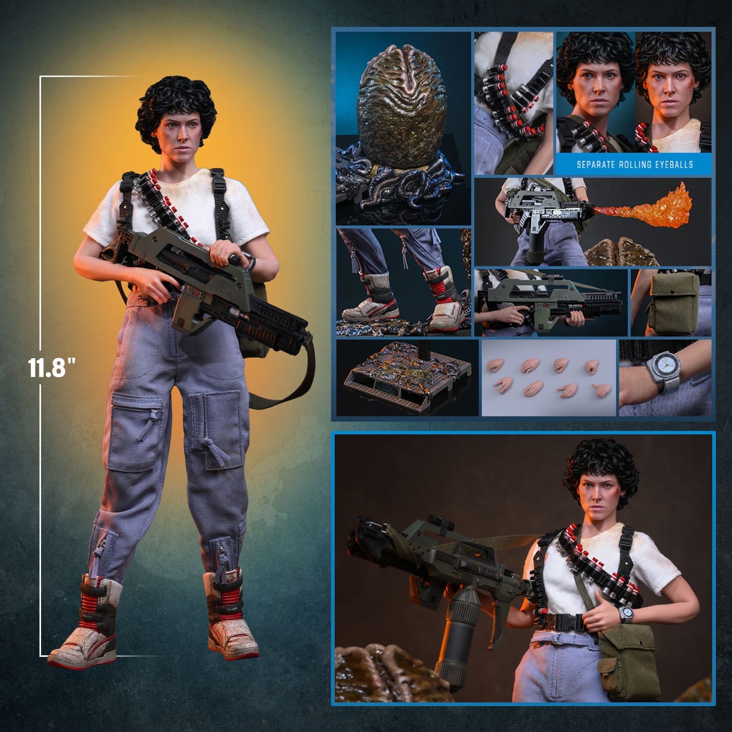 Alien Ellen Ripley (Artisan Edition Deluxe Version) Sixth Scale Figure  Exclusive Edition (Prototype Shown) View 2